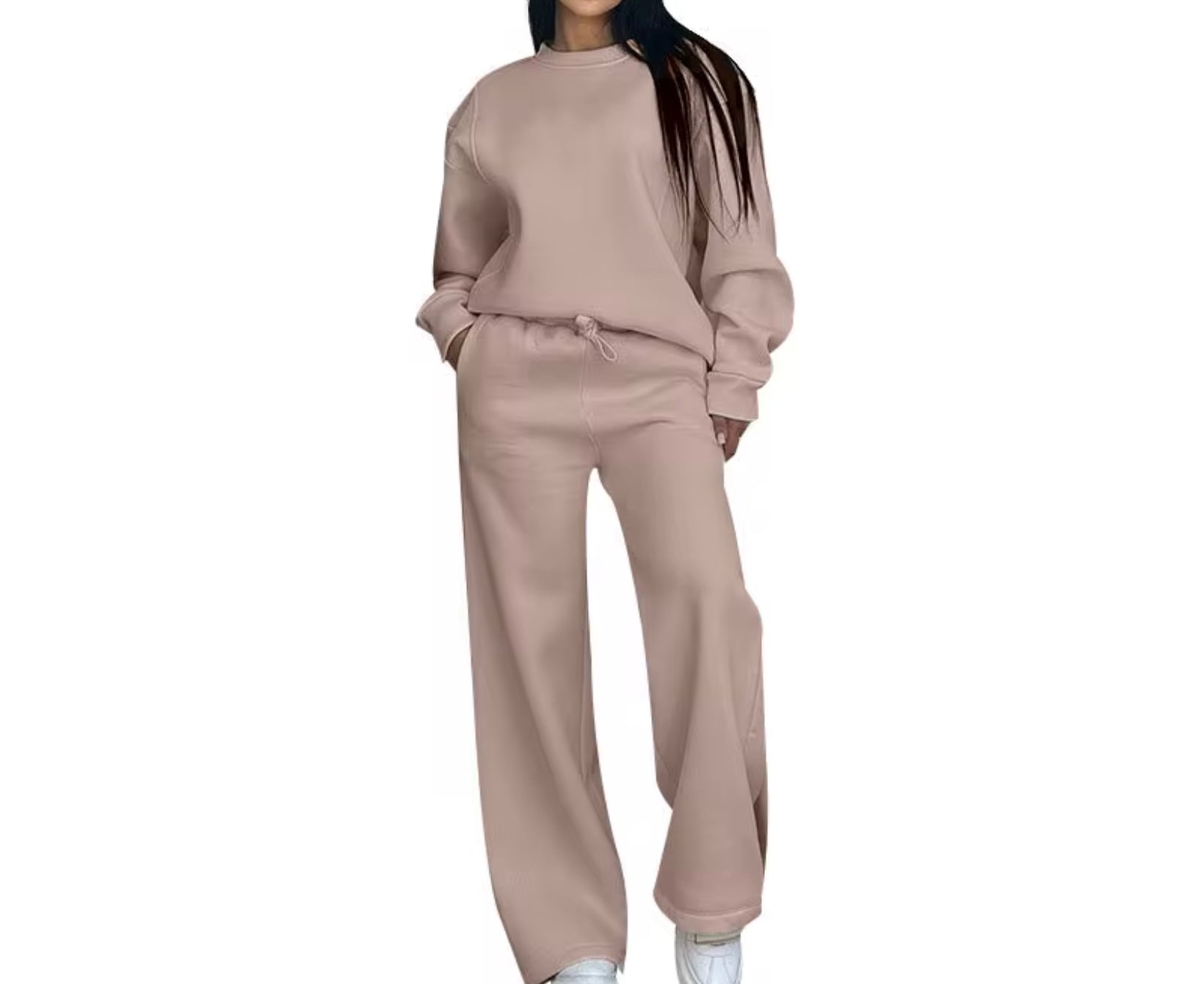 Crew neck pants set