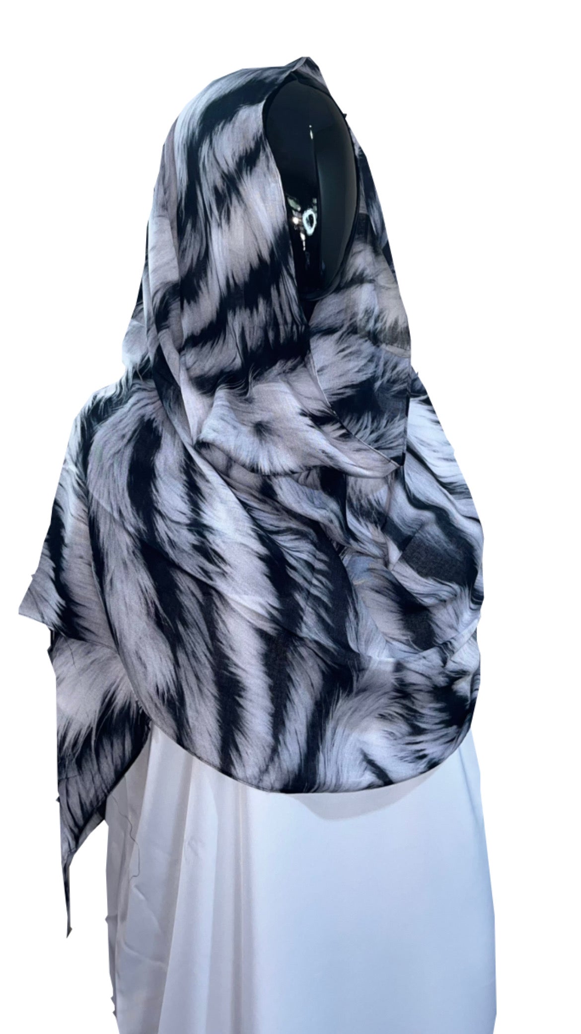 Zebra fur hijab