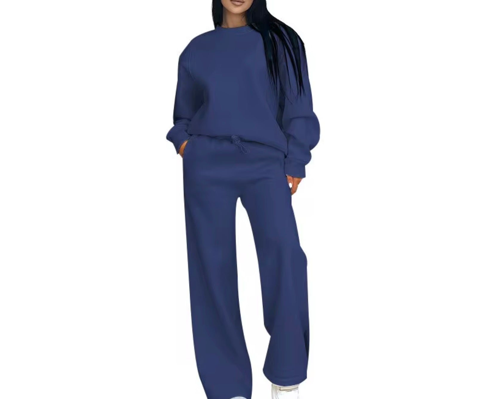 Crew neck pants set