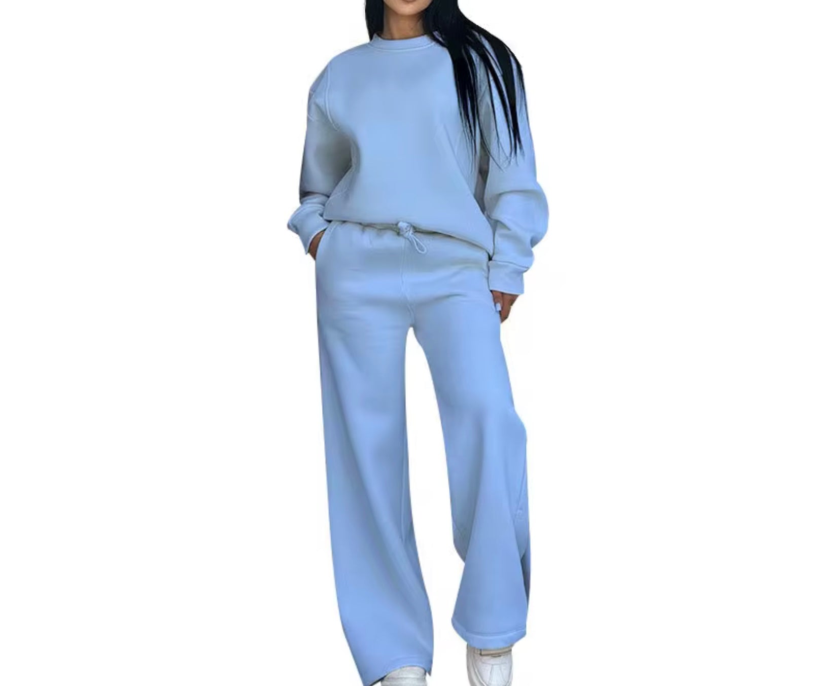 Crew neck pants set